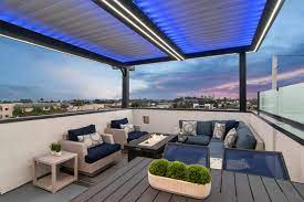 Louvered Roof Lighting Outdoor Elements