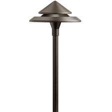 Kichler 3 Watt Olde Bronze Low Voltage Hardwired Led Path Light In The Path Lights Department At Lowes Com