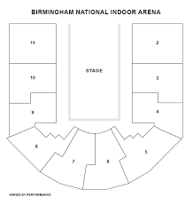 Exact National Indoor Arena Seating Plan Birmingham Genting