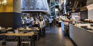food hall at termini station in rome