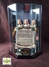 Doll Case Octagon Display With Wood