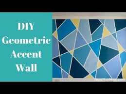 how to paint a geometric accent wall