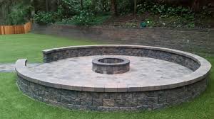 Paver Circle Kit With Fire Pit Bench
