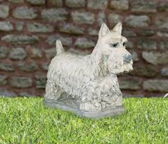 Scottish Terrier Dog Cement Statue
