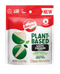 plant based white cheddar cheese babybel