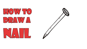how to draw a nail very easy for kids