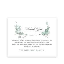 thank you cards for funerals