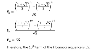 Fibonacci Sequence And Binet S Formula