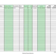 Tool Inventory List And Management Spreadsheet Template For Excel