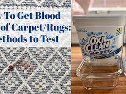 how to get blood out of carpet or rugs