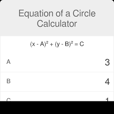 Equation Of A Circle Calculator