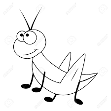 We have this nice grasshopper coloring page for you. Colorless Funny Cartoon Grasshopper Vector Illustration Coloring Royalty Free Cliparts Vectors And Stock Illustration Image 114798338