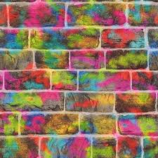 brick wall graffiti wallpaper rasch