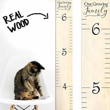 Details About Growth Chart Art Wooden Growth Chart Ruler For Kids Wood Height Chart Baby
