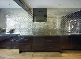 Mirror Tile Backsplash Kitchen