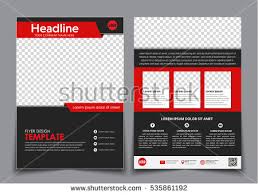 Red Brochure Layout Template For Business Presentation Download