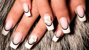natural tips overlay french nail