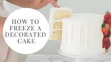 Can you freeze sponge cake with cream?