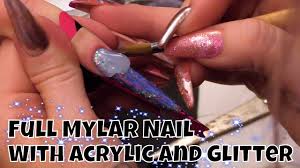 full mylar sti nail with acrylic