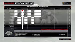 Nba 2k17 Myleague How To Use The Rotation Timeline With Shorter Quarters