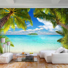 Solorzano begeistert sich für die natur und ihre schönheit. Vlies Fototapete Troppen Palmen Natur Tapete Landschaft Tapeten Wandbild Meer Ebay