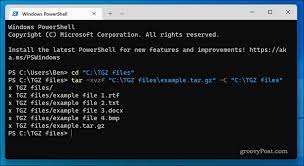 how to open a tgz file on windows