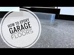 how to epoxy coat garage floors with