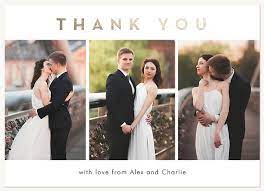 elegant thank you wedding thank you cards