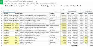 Investment Tracking Spreadsheet Or Stock Portfolio Excel Template