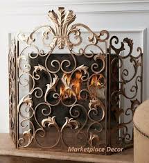 Leaf Fireplace Screen For