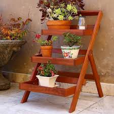 Wood Garden Plant Stand