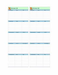 41 Printable Grocery List Template Free Download