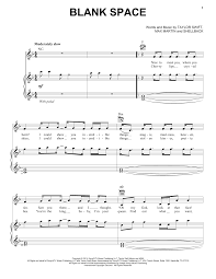 Blank guitar tab stave and chords. Taylor Swift Blank Space Sheet Music Download Printable Pdf Pop Music Score For Easy Guitar Tab 157085