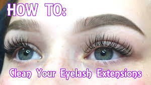 eyelash extensions how to clean your