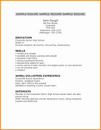 Resume Templates For Students In High School Inspirational 5