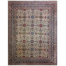 antique persian dabir kashan carpet for