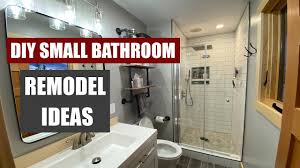 Save pin it see more images Small Bathroom Remodel Overview Ideas And Inspiration Youtube