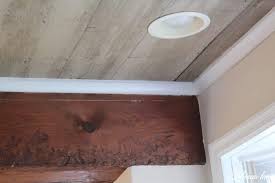 faux beam faux wood ceiling