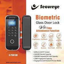 Secureye Finger Biometric Glass Door