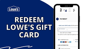 to redeem lowe s gift card