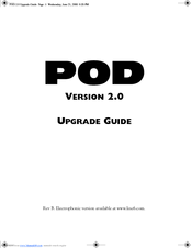 Line 6 Pod 2 0 Upgrade Manual Pdf Download