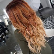 An ombré hair color is when your hair gradually blends from one color at the top to another dark auburn to bright plum. Pin By Kathi On Hairstyles In 2020 Red Blonde Hair Red Hair With Blonde Highlights Red Ombre Hair