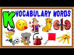 learn voary words that start with k