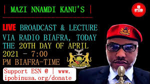 Check spelling or type a new query. Mazi Nnamdi Kanu S Live Broadcast Today 20th April 2021 Youtube