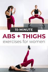 15 minute abs and thigh workout