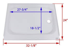 24 x 32 shower pan. Better Bath Rv Shower Pan Right Hand Drain 32 1 8 Long X 24 Wide White Lippert Rv Showers And Tubs Lc210371