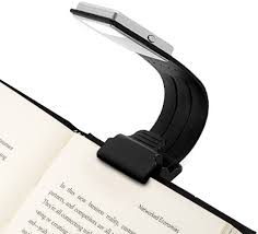 Amazon Com Clip On Book Light Reading Light Usb Rechargeable Reading Lamp Eye Care Double As Bookmark Flexible With 4 Level Dimmable For Book Ebook Reading In Bed Kindle Ipad Black Computers