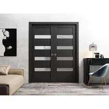 Quadro 4113 Matte Black Frosted Glass