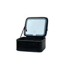 kai beauti small black led makeup box
