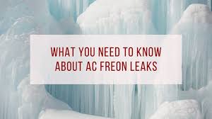 ac freon leaks